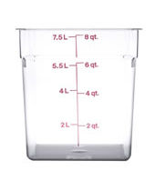 Food Storage Container Polycarbonate Square 12 QT NSF