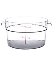 Food Storage Container Polycarbonate Round 2 QT NSF