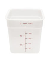 Food Storage Container Polyethylene Square 8 QT NSF
