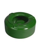 Cendrier Exterieur En Plastique Avec Un Couvert Vert 10cm