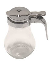 Syrup Dispensers 6 OZ With Chrome Plated Zinc Top And Silicone Gasket