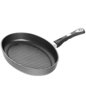 Induction Oval Fish Pan W/Grill 35x24 Cm, 5Cm High
