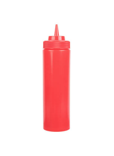 Squeeze Bottle Wide Mouth 24 OZ Red