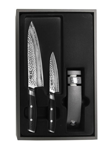 Couteaux Chef 200mm+Utilitaire120mm+Yaxell Sharp Tsuchimon Ensemble