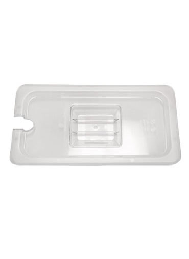 1/3 Size Slotted Cover For Food Pan Polycarbonate NSF replaced by 31300CS