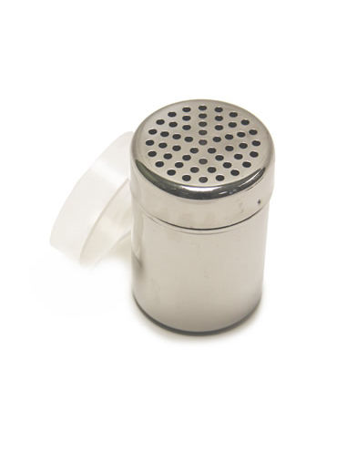 Cheese Dredger Without Handle S/S 10 Oz And With Plastic Lid