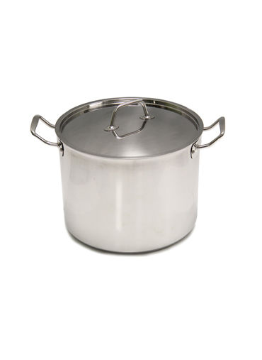 Deep Stock Pot 25.3 Qt, 34cm 3 Ply S/S With Cover