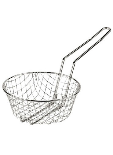 Culinary Basket Coarse Mesh Nickel Plated Steel Wire Diam. 10
