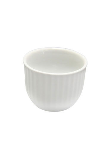 Custard Cup White Ceramic 5 OZ 2-7/8
