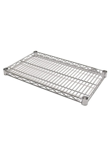 Chrome Commercial Wire Shelving 24