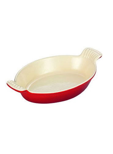 Oval Dish 27.5Cm Red/Cream 1.2L