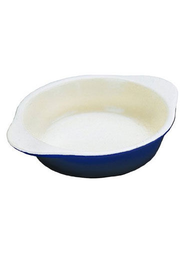 Round Dish 18Cm Blue/Cream 0.7L