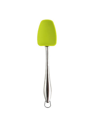 Stainless & Silicone Utensils Spoonula, Green 8