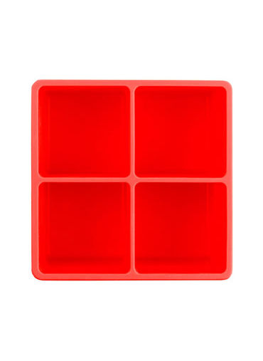 Cube Ice Tray XL Size, Red (3.75