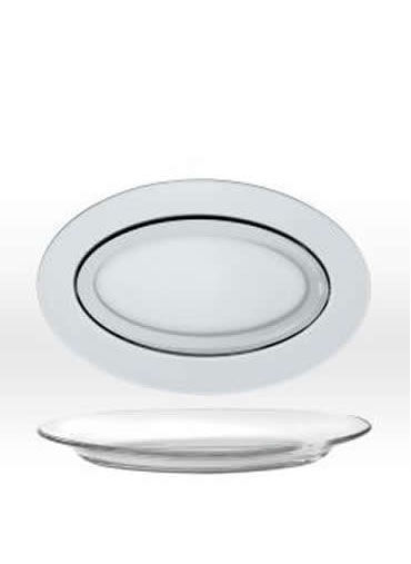 Lys Clear Oval Dish 31 cm (12 1/4