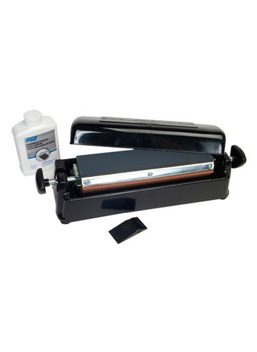 Professional Sharpening System (Crystalon 1 Coarse -1 Medium, and 1 Fine Stone,  Oil and 1 Reservoir