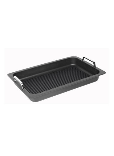 Gastronorm Grill Surface Induction S/S Haandles 53X33 Cm, 5.5Cm High