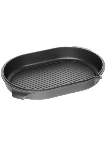 Lid For Roasting DishW. Grillbottom 41x25x6Cm With Juice Rim And Spout