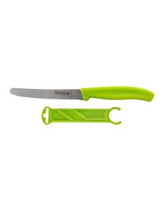 Knive With Serrated Blade & Protector 11 CM /4.33” Assorted Colors