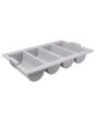 Cutlery Tray Grey 4 Compartments Polyethylene