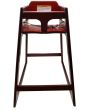 High Chair Wood Mahogany K.D Height 29''