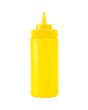 Squeeze Bottle Wide Mouth 16 OZ Yellow