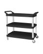 Trolley 3-Tier Black Size 85 x 42 x 93.5 CM