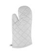 Oven Mitt Silver Silicon 13''