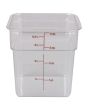 Food Storage Container Polycarbonate Square 4 QT NSF