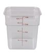 Food Storage Container Polycarbonate Square 6 QT NSF