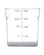 Food Storage Container Polycarbonate Square 8 QT NSF