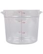 Round Polycarbonate Food Storage Containers 4 QT NSF