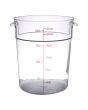 Food Storage Container Polycarbonate Round 22 QT NSF