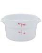 Food Storage Containers Polyethylene Round 2 QT NSF