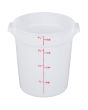 Food Storage Container Polyethylene Round 4 QT NSF