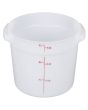 Food Storage Container Polyethylene Round 6 QT NSF