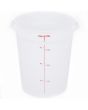 Food Storage Container Polyethylene Round 8 QT NSF