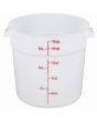 Food Storage Container Polyethylene Round 18 QT NSF