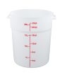 Food Storage Container Round Polyethylene 22 QT NSF