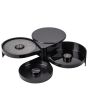 Glass Rimmer 3 Trays Black