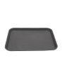 Tray Rect. Non-Slip Fiberglass Black 18