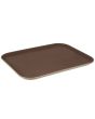 Tray Rect. Non-Slip Fiberglass Brown 18