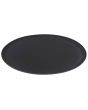 Tray Oval Non-Slip Fiberglass Black 25