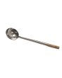 Chinese Ladle 8 OZ, 340mm Wood Handle, Solid, S/S