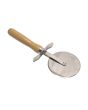 Pizza Cutter Wooden Handle - Stainless Steel Blade 4