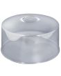 Cake Cover Plastic 12'' x 6.4'' Chrome Plated Handle