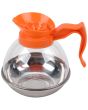 Acrylic Coffee Decanter With S/S Bottom Orange Handle (For Decaf)