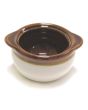 Onion Soup Crocks 10 OZ Ceramic Caramel/Ivory