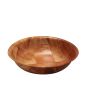 Round Salad Bowl Wood 6