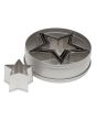 Plain Star Cutter Set 5 Pcs, Stainless Steel